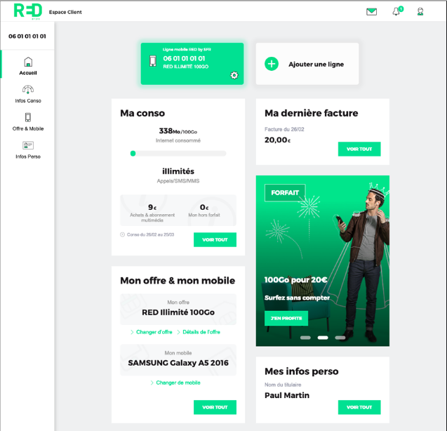 Red By Sfr Nouvelle Interface Espace Client Infos