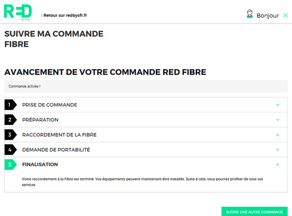 RED Fibre, Finalisation 7 Juin 2016.