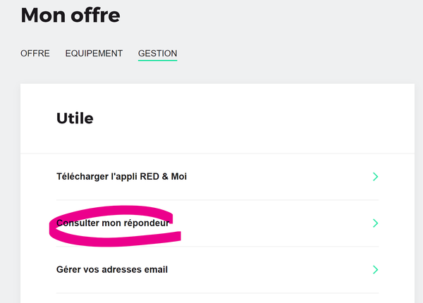 Red By Sfr Desactiver La Messagerie Infos Questions