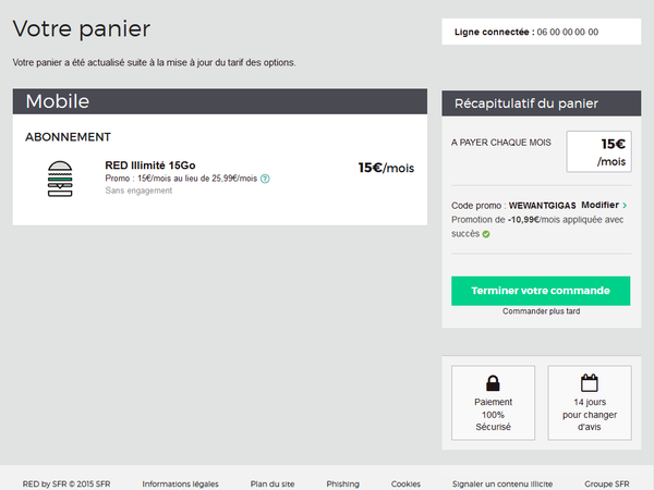 WE WANT GIGAS 25€99/mois avec remise -10€99/mois à vie.