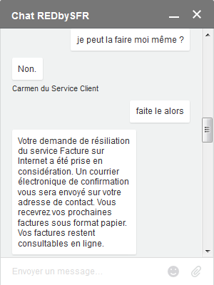 Activation Facture Papier RED Fibre