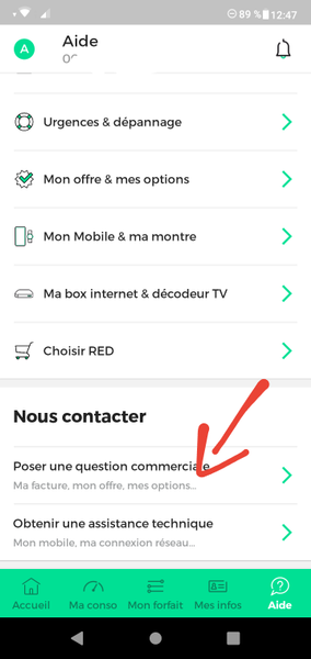 comment contacter red sfr