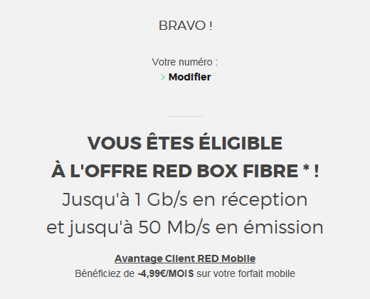 Changement d'abonnement