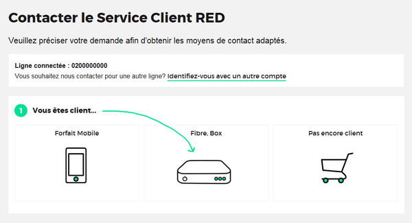 Contacter le Service Client: Choisir Box