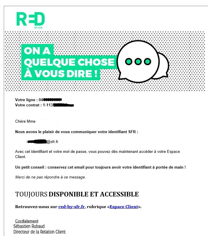 Red By Sfr Ligne Active Mais Pas Dans L Appli Infos Questions