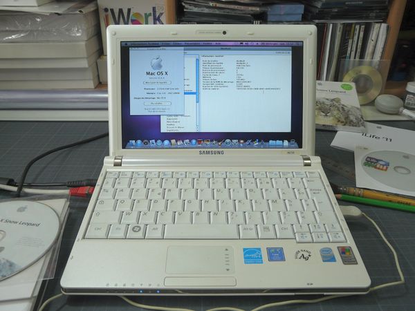 Samsung NC10: Hackintosh MacBook 1.1 sous OSX Snow Leopard 10.6.8