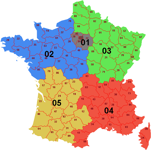 Zone (Géographique) de Numérotation Élémentaire