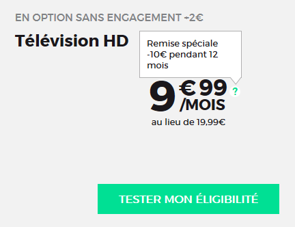 RED by SFR RED Box 19€99/mois -10€/mois