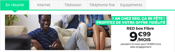 RED by SFR: Offre de rétention d'Octobre 2016