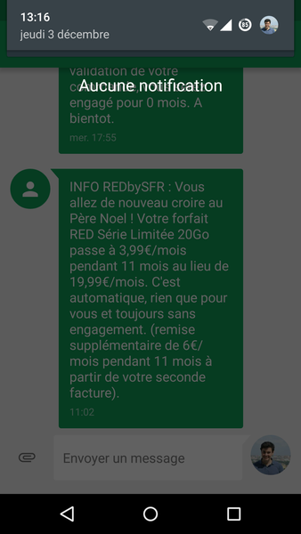 SMS de RED SFR
