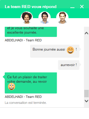 CHAT avec la Team RED