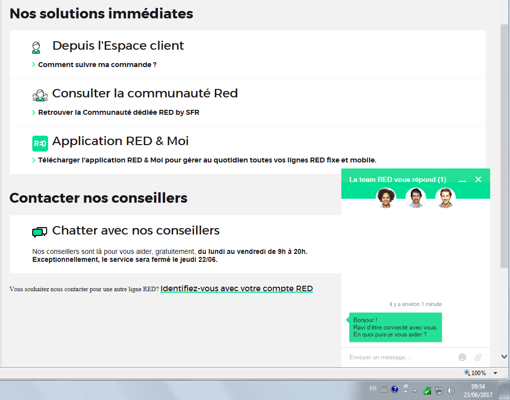 Resolu Red By Sfr Comment Chatter Avec Un Conseiller Infos Questions