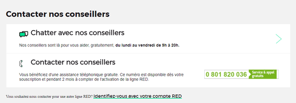 RED : Chatter avec nos conseillers