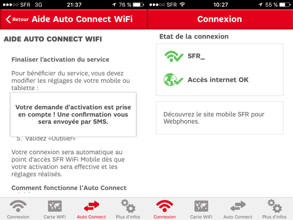 RED Mobile : Auto Connect de la Wifi