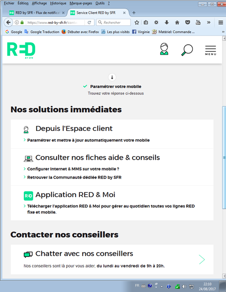 RED Mobile : Chat 2017-08-24 - fermé à 22h10