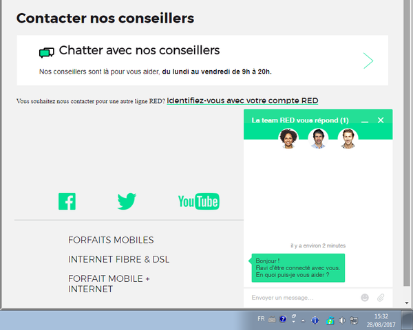 Red By Sfr Tuto Acceder Au Service Client Par Chat