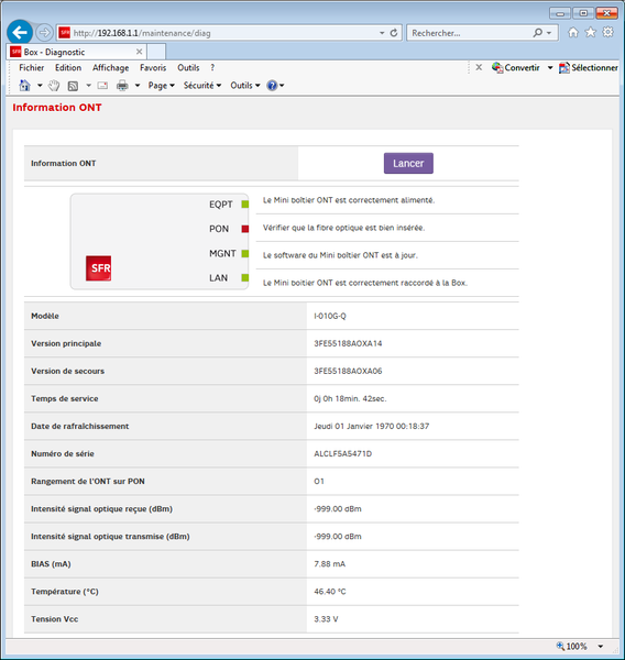 mini-ONT 01 au lieu de IS