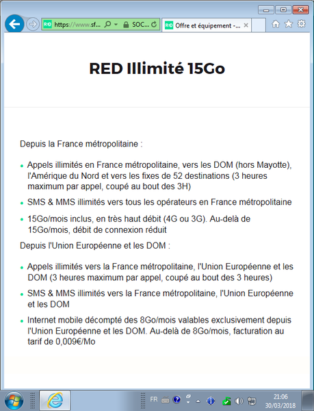 RED (Mobile) illimité 15Go de Virginie-chan, du 17 Juin 2016.
