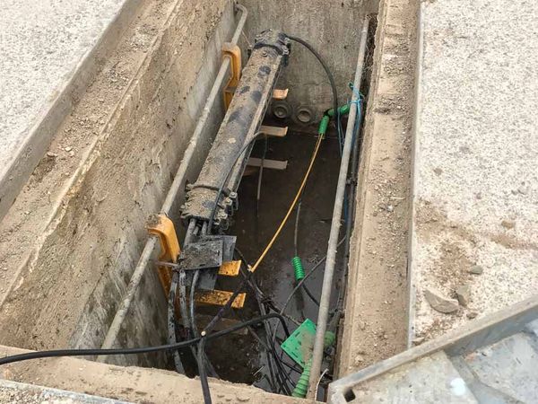 Point de branchement FTTH proche d'un Pavillon