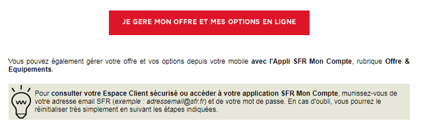 RED Fixe : Gérer sa ligne