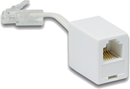 RJ11 femelle vers RJ45 mâle