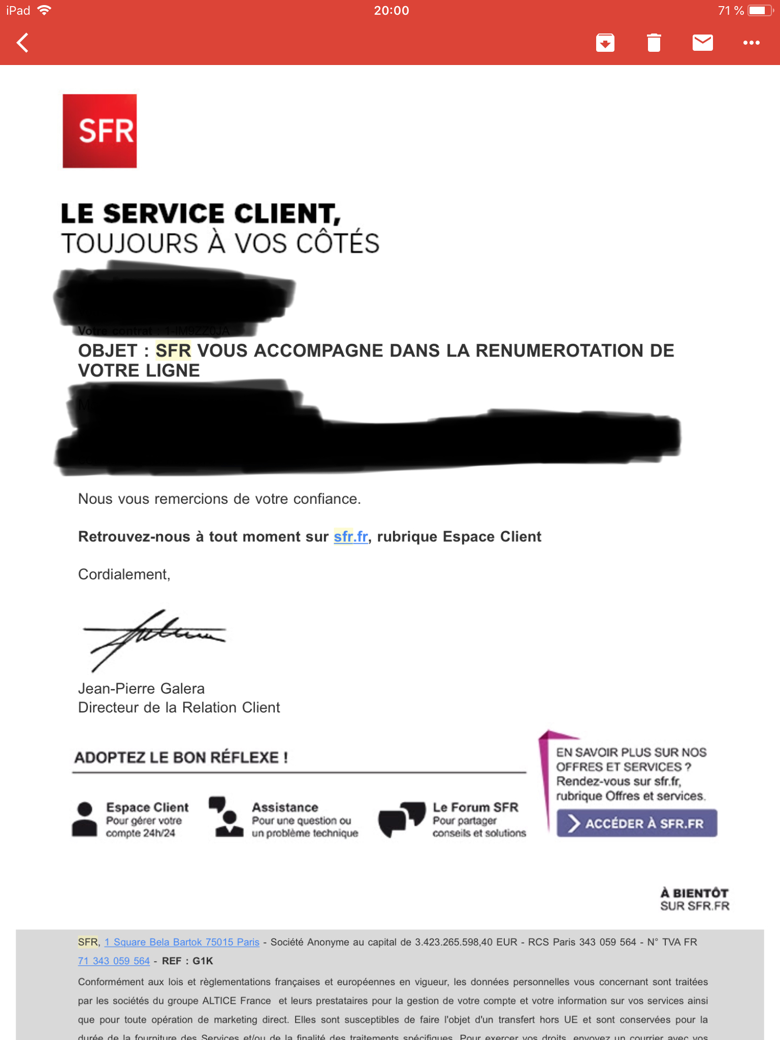 Remboursement Frais De Résiliation Red By Sfr
